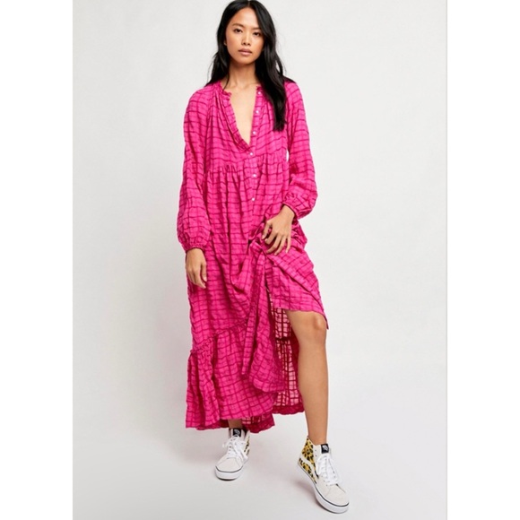 Free People Dresses & Skirts - Free People pink maxi dress NEW